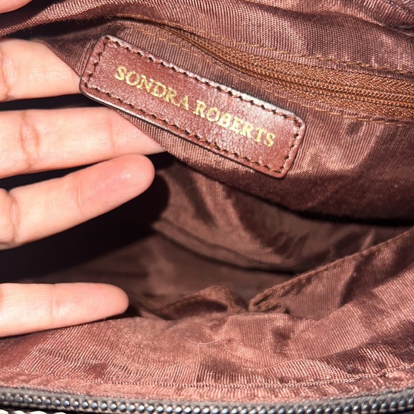 Vintage Sondra Roberts Pebbled Leather Handbag - Picture 9 of 9